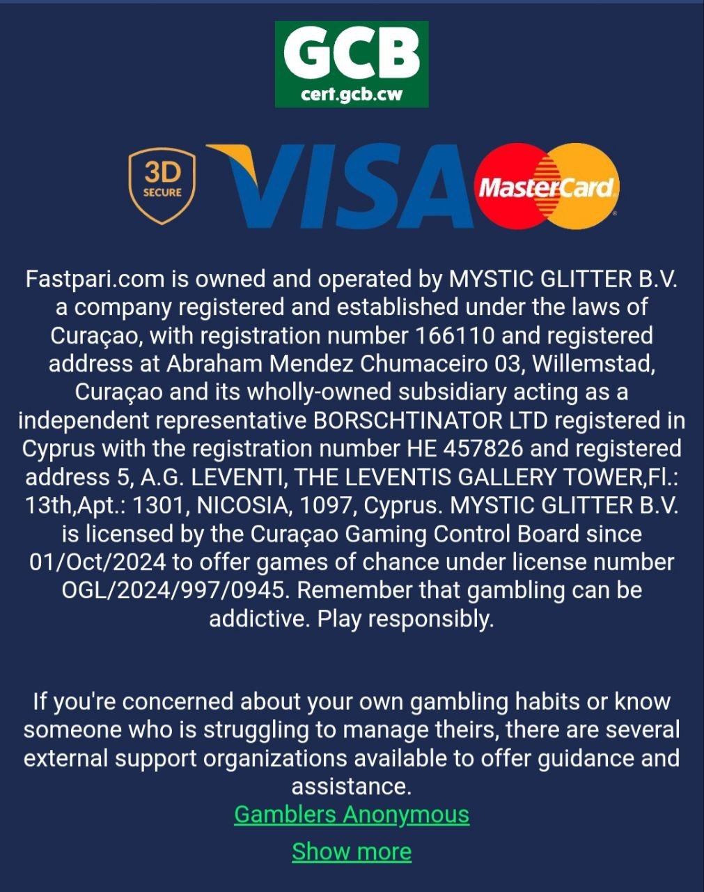 لایسنس فست پاری